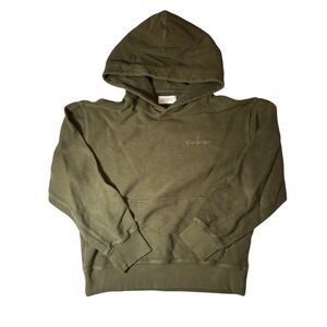 Saturdays New York City Inside Out Olive Green Embroidered‎ Logo Hoodie Small